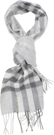 Burberry Check Cashmere Sjaal - Dames - Wintersjaals - Grijs - ONE Size - Kasjmier - Accessoires