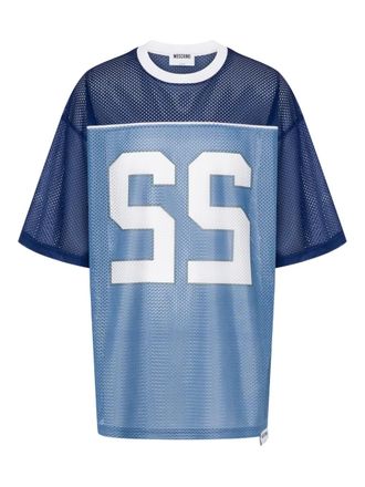 Moschino T-shirt con inserti - Blu