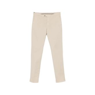 Canali Slim-fit Trousers, male, Beige, Size: 2XL Slim-fit Trousers