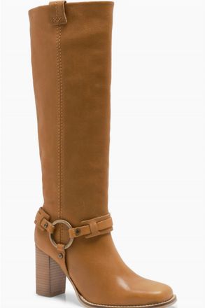 Free People Womens Heidi Harness Tall Boot In Toffee Leather