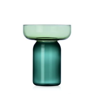 Ichendorf Aura Cylinder Vase Green-petrol