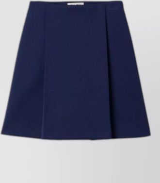 Miu Miu a line skirt knee length pleated design