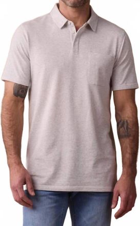 The Normal Brand Active Puremeso Everyday Polo In Stone
