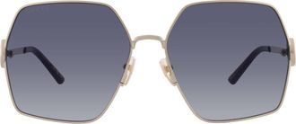 Gucci Grey Square Ladies Sunglasses GG2163S 001 61