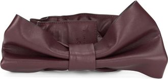 Red Valentino Groot Strik Haaraccessoire - Dames - Haaraccessoires - Rood - M - Leer - Accessoires