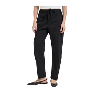 Semicouture Dames, Broeken, Zwart, Maat: XS Katoen