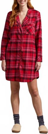 Tribal Plaid Nightshirt In Red