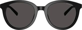 Michael Kors Big Bend Dark Gray Solid Round Mens Sunglasses 0MK2227 300587 53