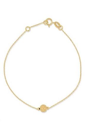 Bony Levy 14K Yellow Gold Beaded Chain Bracelet at Nordstrom Rack, Size 7