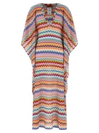 Missoni Zigzag Knit Dress Dresses Multicolor