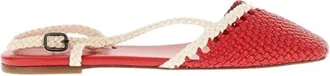 Hereu Rondaia Slingback - Dames - Ballerinas - Rood - 36 EU - Leer - Schoenen