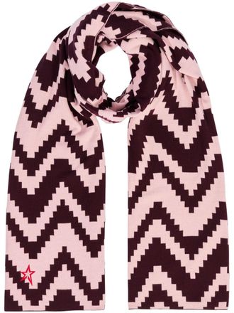 Perfect Moment geometric-print scarf - unisex - Merino - One Size - Pink