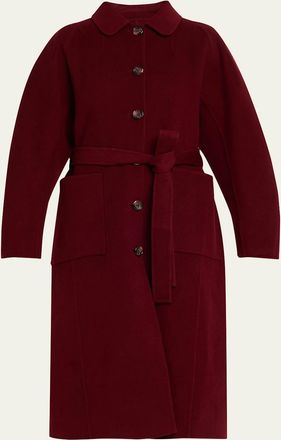 Ulla Johnson Sylvaine Flutter-Sleeve Lasercut Poplin Ankle Dress