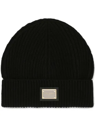 Dolce & Gabbana Berretto con logo - Nero