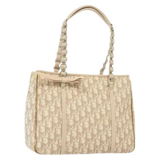 Dior Pre-owned Tote Bags, female, Beige, Size: ONE SIZE Pre-owned Vintage Tote Bag