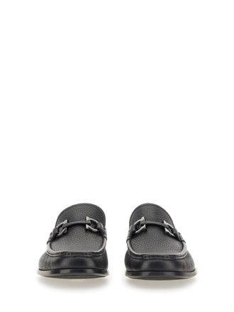 Ferragamo Gancini-Ornament Leather Loafer - Brown