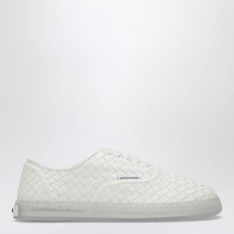 Bottega Veneta Serena sneakers in woven nappa leather Alabaster