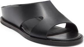 Aquatalia Petra Wedge Sandal in Black Leather at Nordstrom Rack, Size 10.5
