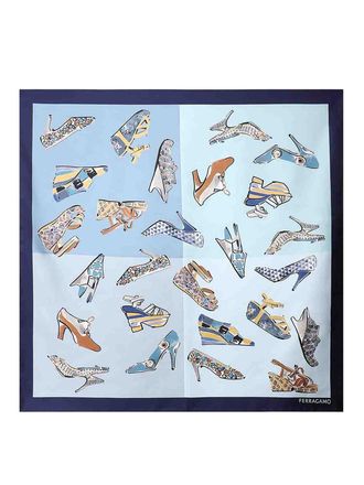 Ferragamo Printed Silk Scarf