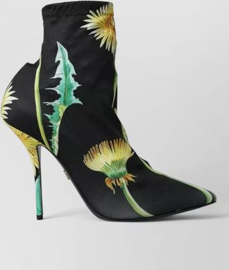 Dolce & Gabbana floral-print stretch ankle boots