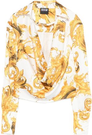 Versace Jeans Couture Long-sleeve Baroque-print Blouse