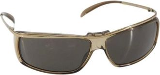 Gucci Pre-owned Accessories, female, Brown, Size: ONE SIZE Pre-owned Metal Sunglasses
