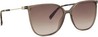 Tommy Hilfiger Accessoires, Dames, Bruin, ONE Size, Gradient Lens Cat Eye Zonnebril
