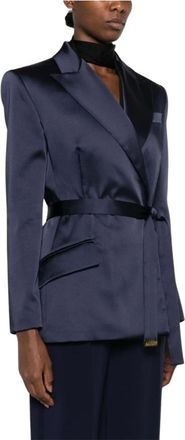 Elisabetta Franchi Mujer, Chaquetas, Azul, Talla: XL