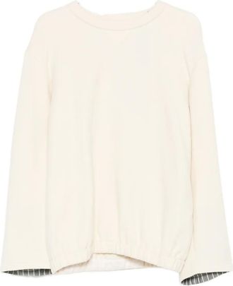 Carven drop-shoulder sweatshirt - White