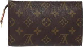 Louis Vuitton Pre-owned Clutches, female, Brown, Size: ONE SIZE Pre-owned Canvas Pouch