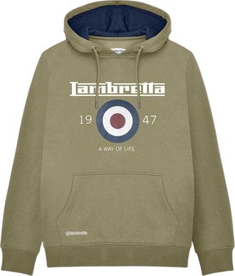Lambretta Unisex Adult Doel Hoodie (Groen)