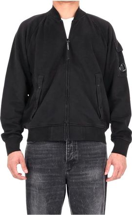 C.P. Company Felpa Full Zip - - Jackets - Uomo - Nero - M