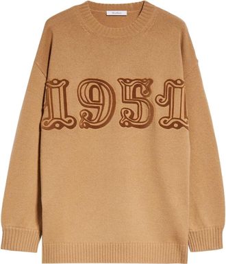 Max Mara Truien & Vesten, Dames, Bruin, S, Kameel Fido 1951 Stijlvolle Tas