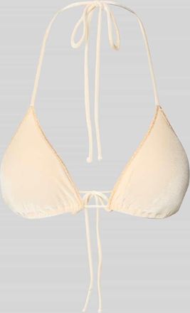 MC2 Saint Barth Bikini-Oberteil in Triangel-Optik Modell Leah in Offwhite, Gr&ouml;&szlig;e XL