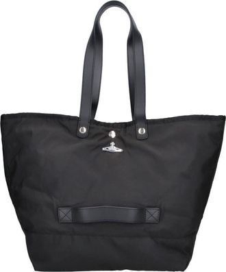 Vivienne Westwood Black Structured Minimalist Shoulder Bag
