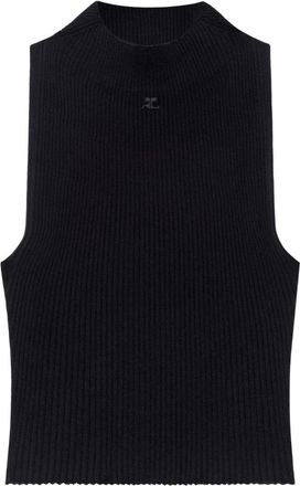 Courrèges Donna, Top, Nero, S, new