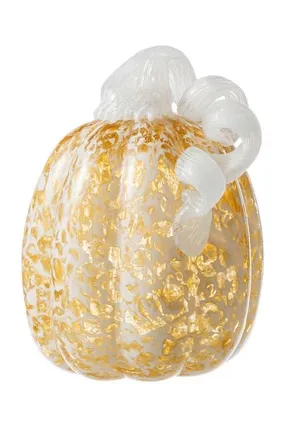 Glitzhome Fall Multi-Style Short Glass Pumpkins in Yellow at Nordstrom, Size Small
