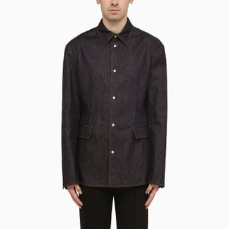 Prada Giacca camicia blu in denim