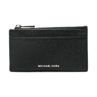 Michael Kors Wallets & Cardholders, female, Black, Size: ONE SIZE Jet Set Small Pebbled Leather Card Case