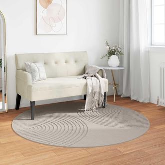 vidaXL Vidaxl Tappeto Per Interni Galati Crema &Oslash; 200 Cm Poliestere