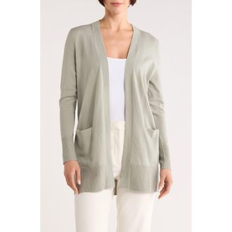 Nordstrom Open Front Cardigan in Green Chaparral at Nordstrom Rack, Size Xx-Small