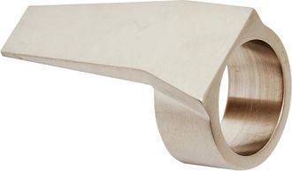 Rick Owens Messing Trunk Ring - unisex - Ringen - Grijs - L - Accessoires