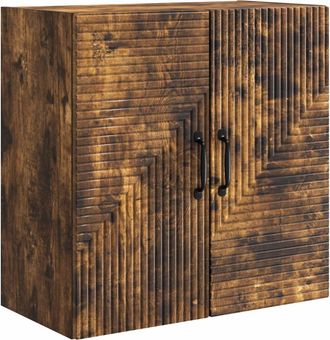 vidaXL Armario De Pared Roble Ahumado 59 X 31 X 60 Cm Vidaxl