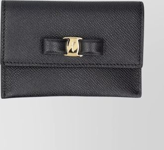 Ferragamo textured leather card holder