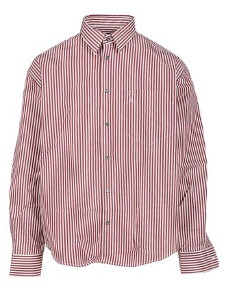 Ami Boxy Shirt Shirts Grey-Uomo