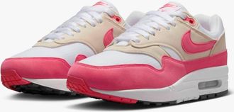 Nike Womens Air Max 1 Sneaker In White/light Orewood Brown/black/aster Pink