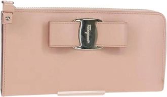 Ferragamo Pre-owned Wallets, female, Pink, Size: ONE SIZE Pre-owned Leather Wallet