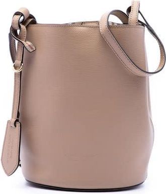 Burberry Pre-owned Burberry Leather Lorne Bucket Bag Ladies QOGTBU2CVOORRQWN