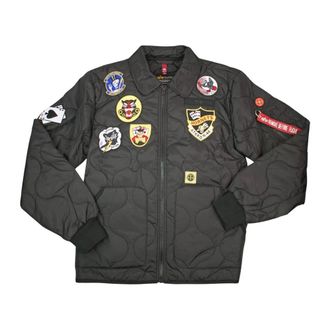 Alpha Industries Hombre, Chaquetas, Negro, Talla: L