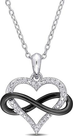 Rina Limor Silver 0.10 Ct. Tw. Diamond Pendant